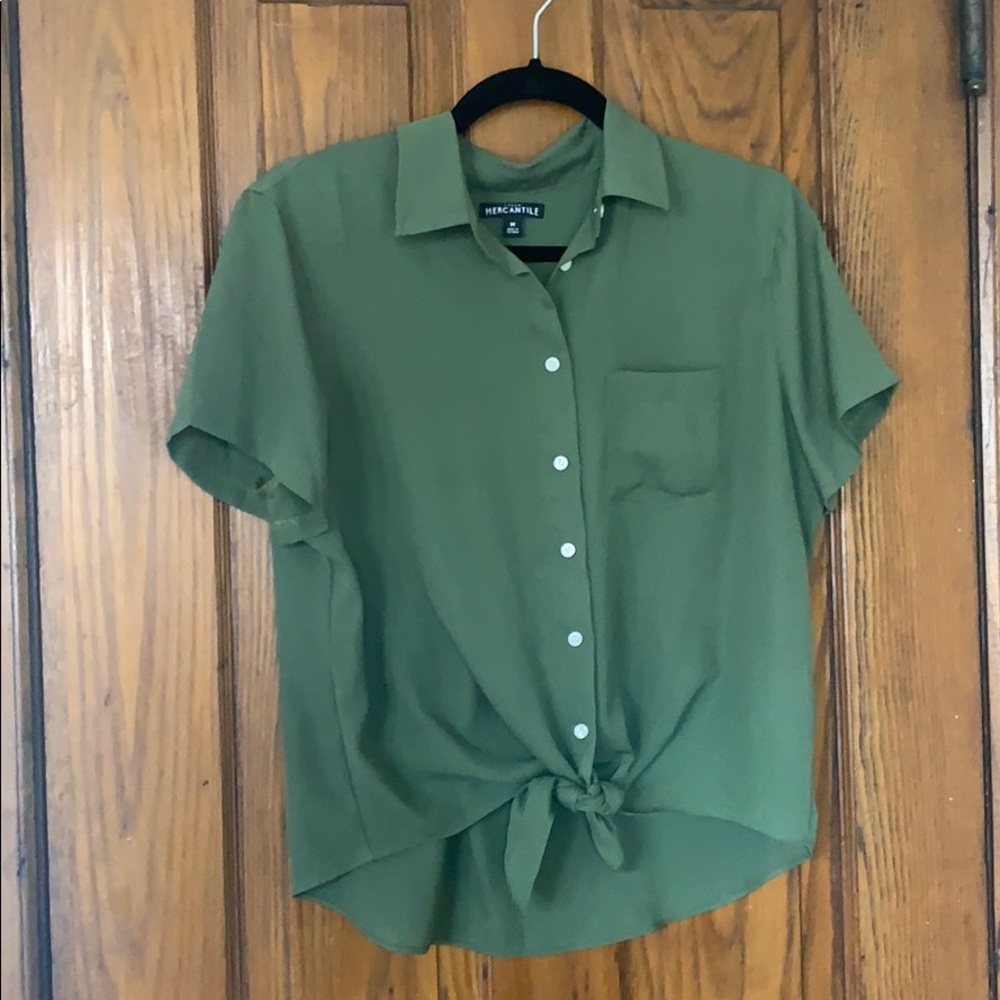 J. Crew Factory Tie-wait top